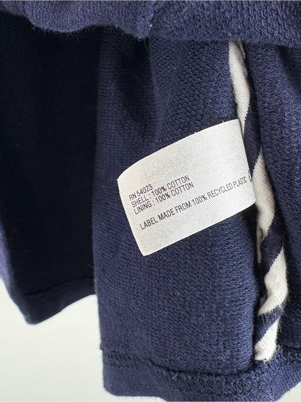 VTG Gap Kids Navy Blue Hooded Anorak Button Sweater Jacket Nautical Girls XS 4 5 - Picture 5 of 8